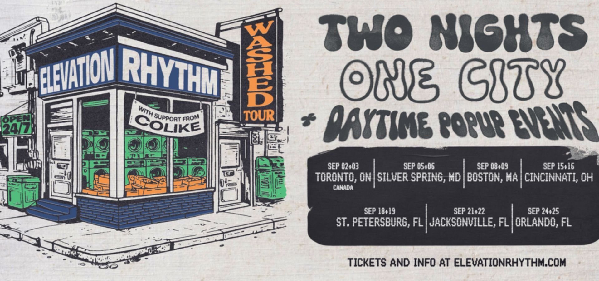 Rhythm tour banner