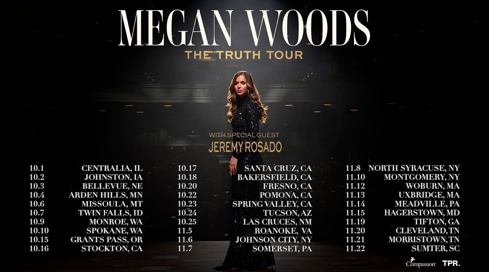 megan woods tour