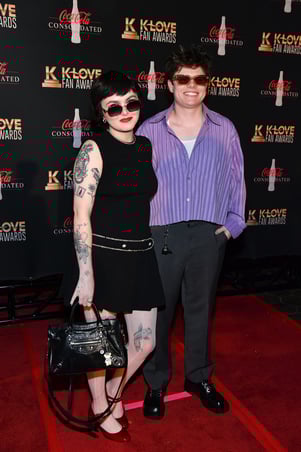 Gracie Binion and husband, Malachi Garmany, at the 2025 K-LOVE Fan Awards