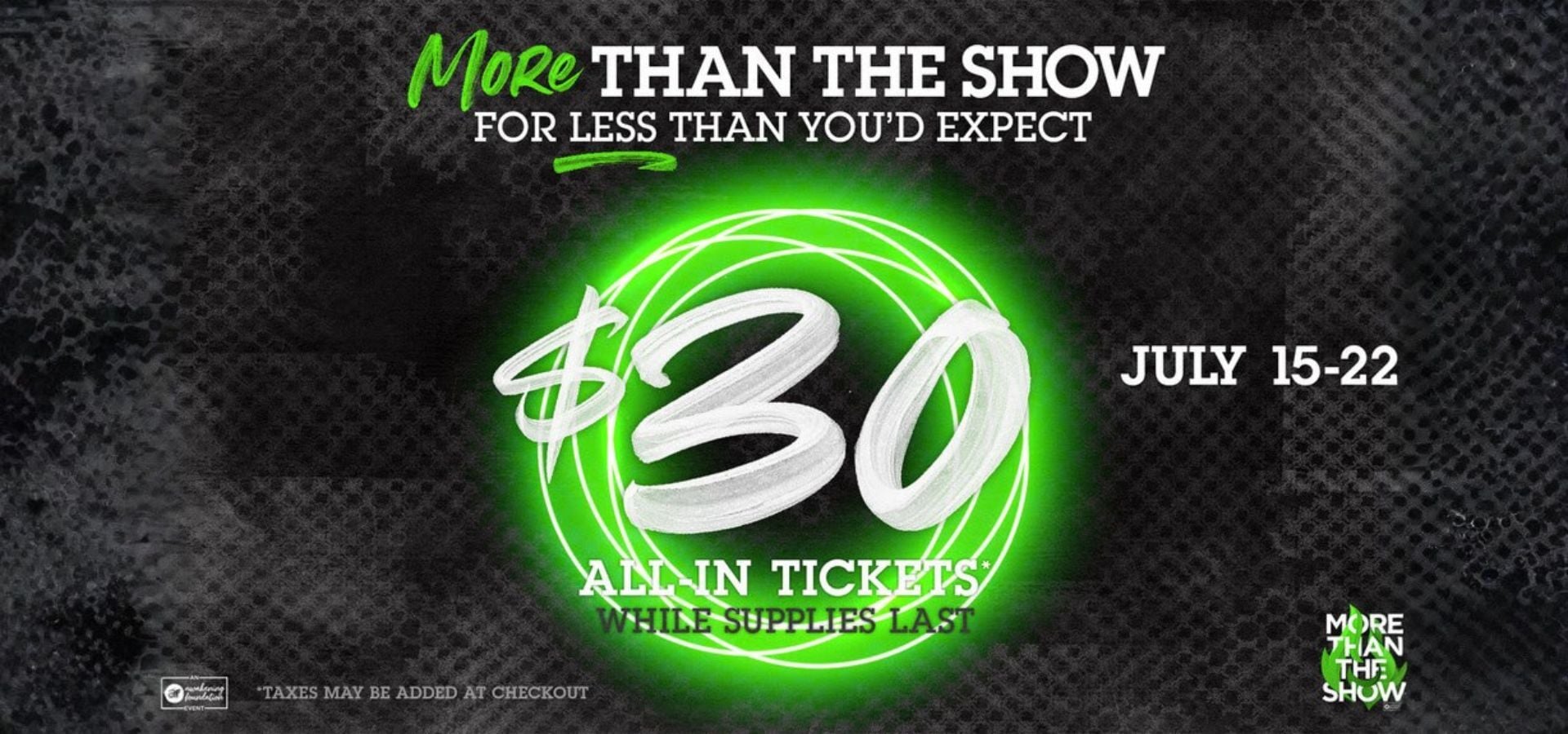 Awakening Foundation Launches One-Week Ticket Offer: July 15-22