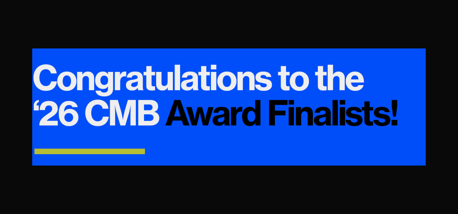 Finalists Announced for 2026 CMB Awards and CMB Station of the Year Awards