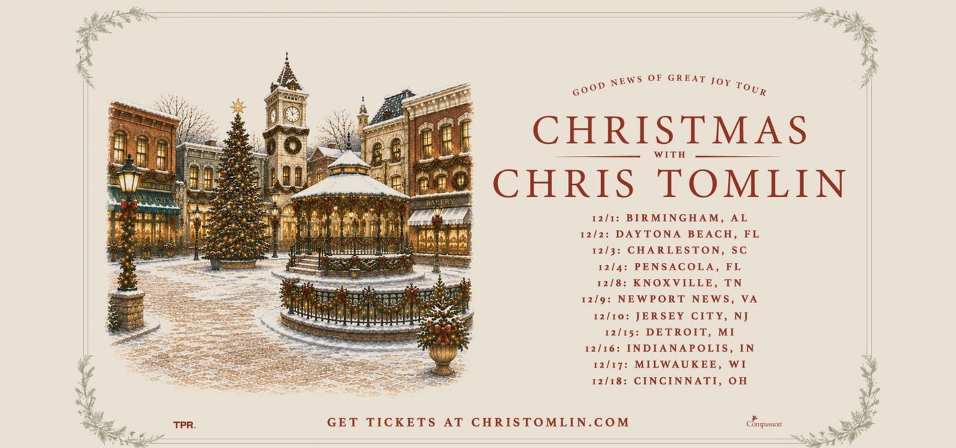 Christmas With Chris Tomlin: Good News of Great Joy Tour Announced