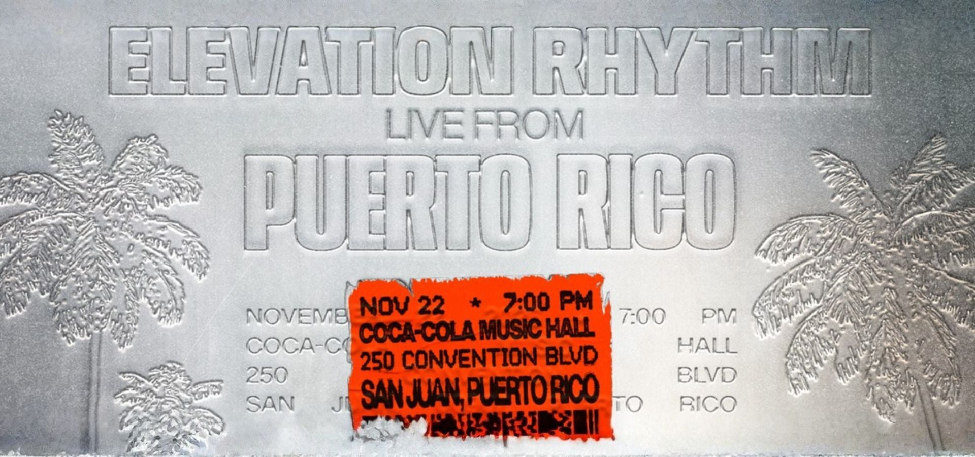 ELEVATION RHYTHM Announces Special One-Night Event in Puerto Rico