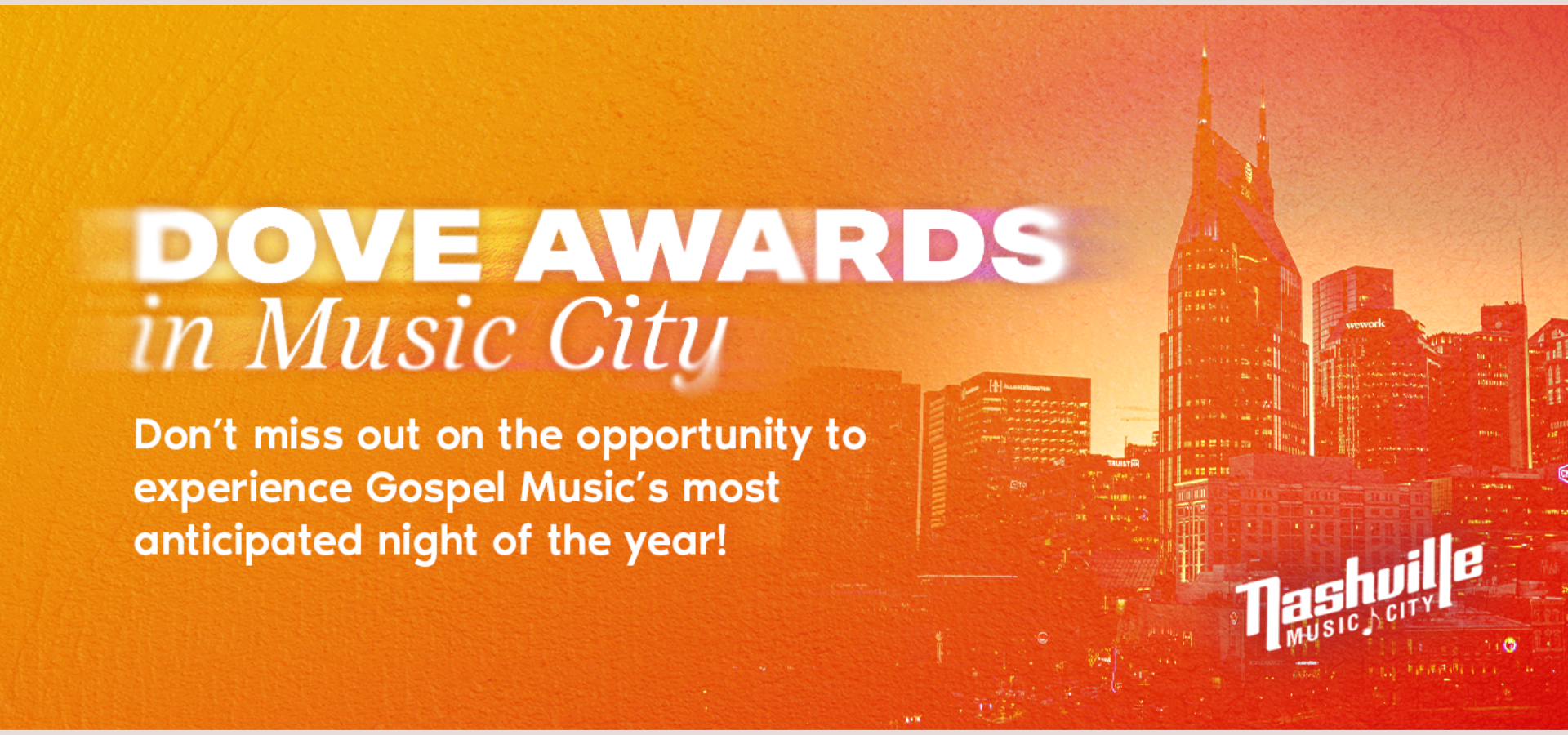 Dove Awards Giveaway with Nashville Music City