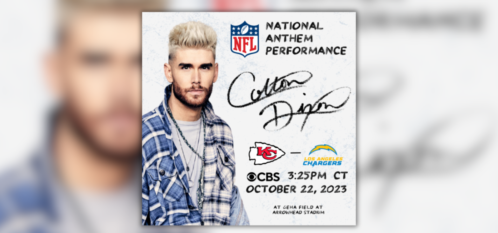 Colton Dixon To Sing National Anthem for Kansas City Chiefs October 22 Game