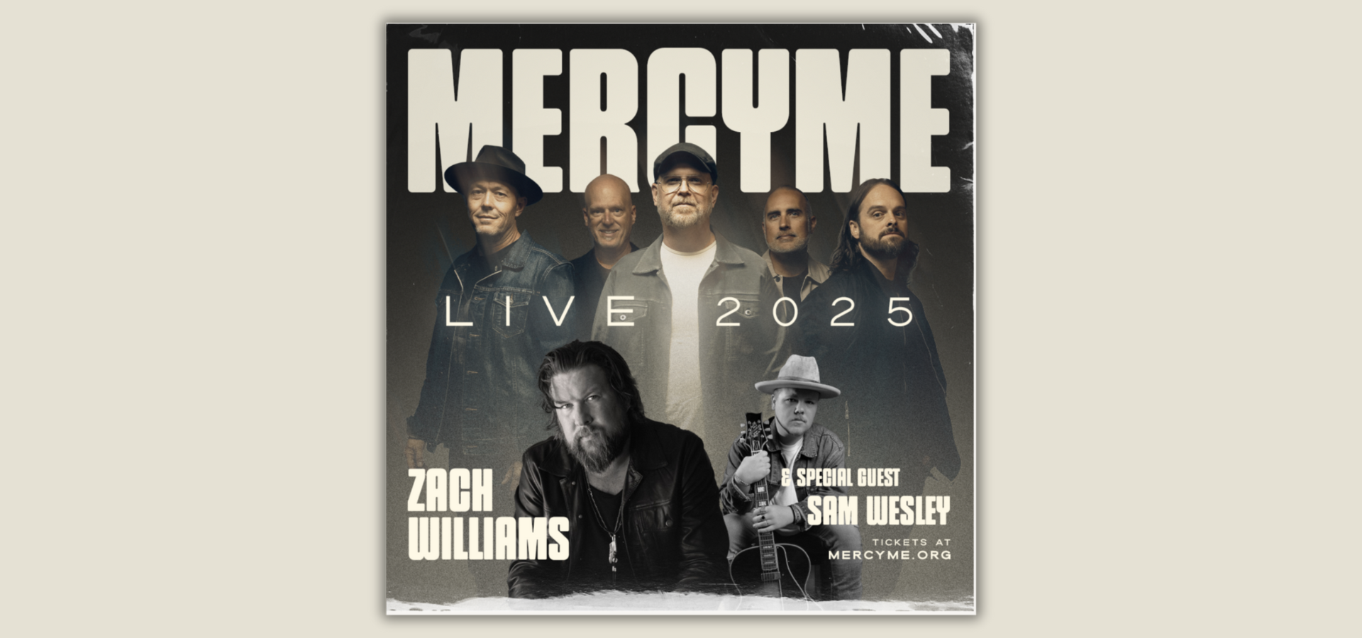 MercyMe Announces MercyMe Live 2025 With Zach Williams