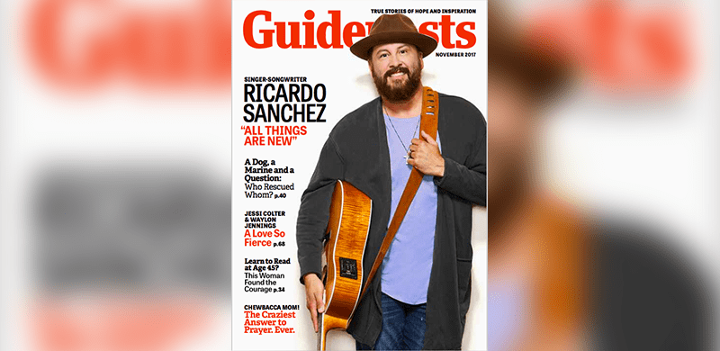 Ricardo Sanchez Graces Cover of “Guideposts”