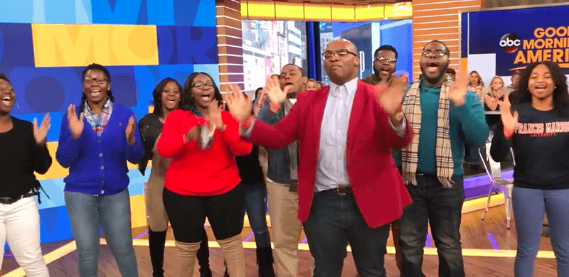 Jeffrey Lampkin and Francis Marion University Choir Shine on Good Morning America Stage and Go Viral