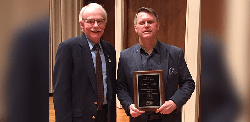 Wayne Haun Honored with Middle Tennessee State University’s Distinguished Alumnus Award