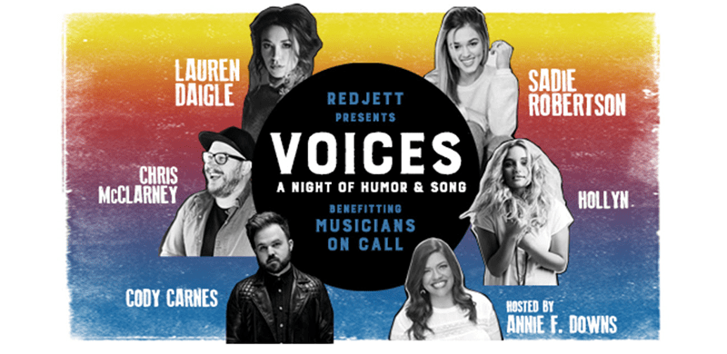 Redjett Management Presents: “VOICES: An Evening of Humor and Song”