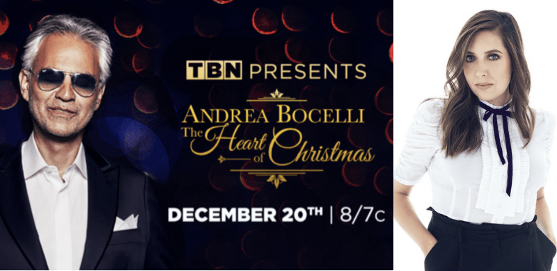 Francesca Battistelli Performs With Andrea Bocelli For Worldwide TV Christmas Special Airing Dec. 20