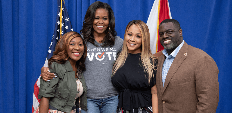 Michelle Obama Joins Erica Campbell Tomorrow on Get Up Mornings