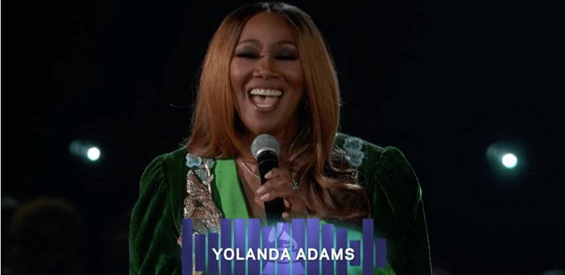Yolanda Adams Performs on the GRAMMYs Telecast