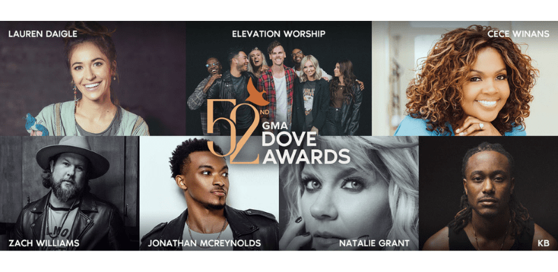 Co-Hosts and First Round Performers Announced for the 52nd GMA Dove Awards