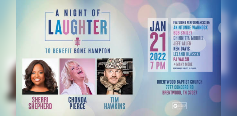 “Night Of Laughter” To Take Place on January 21, Benefitting Bone Hampton