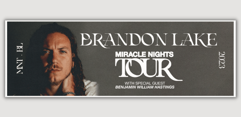 Brandon Lake Announces Spring 2023 Miracle Nights Tour