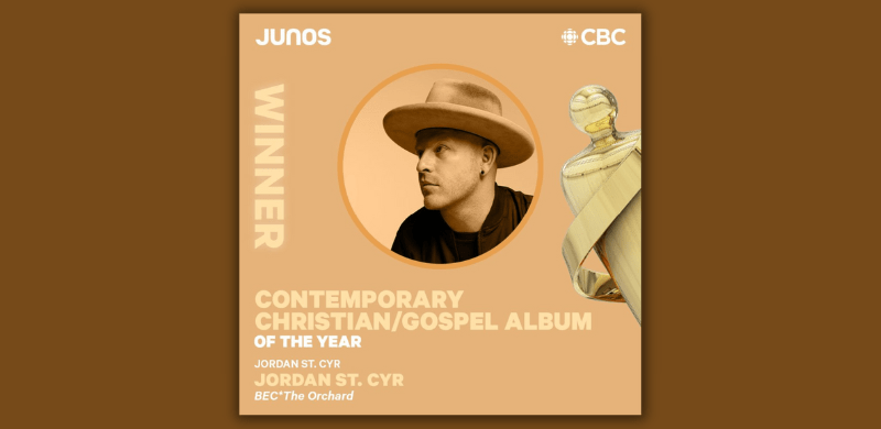 Jordan St. Cyr Wins A Juno Award