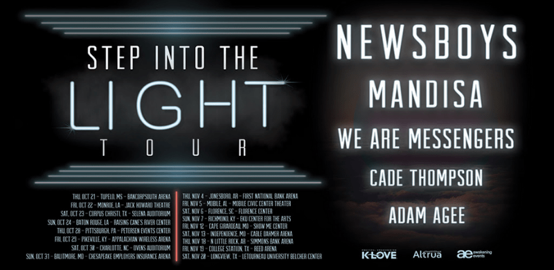 Awakening Events Announces Step Into The Light Tour with Newsboys, Mandisa, and MORE