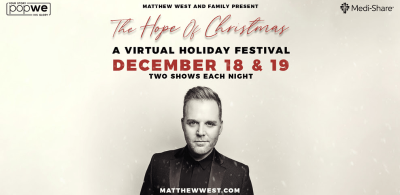 Matthew West Performs for National Christmas Tree Lighting; Performing Live Streaming Christmas Concert