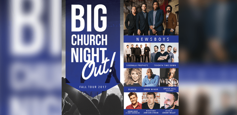 Premier Productions and Newsboys Announce All New BIG CHURCH NIGHT OUT TOUR This Fall; Strategic Partnership with Pandora Radio