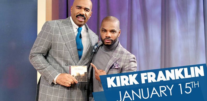 NEWS: Kirk Franklin Appears on The Steve Harvey Show Today