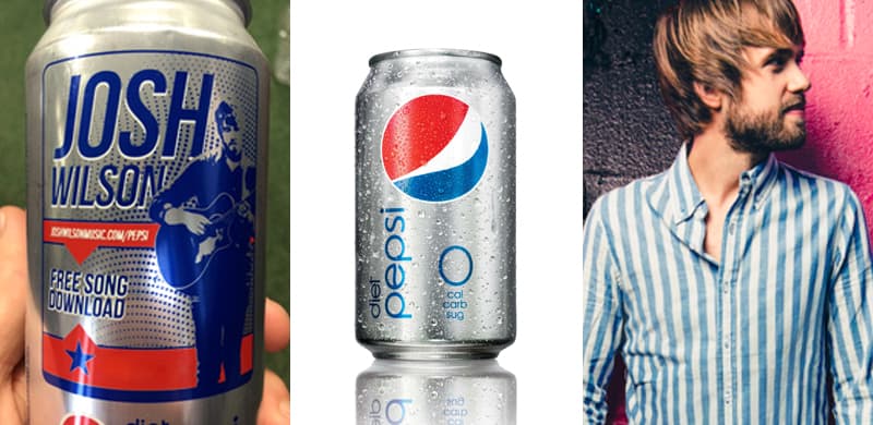 NEWS: Josh Wilson Partners with Pepsi MidAmerica, Featured on Three Million Diet Pepsi Cans