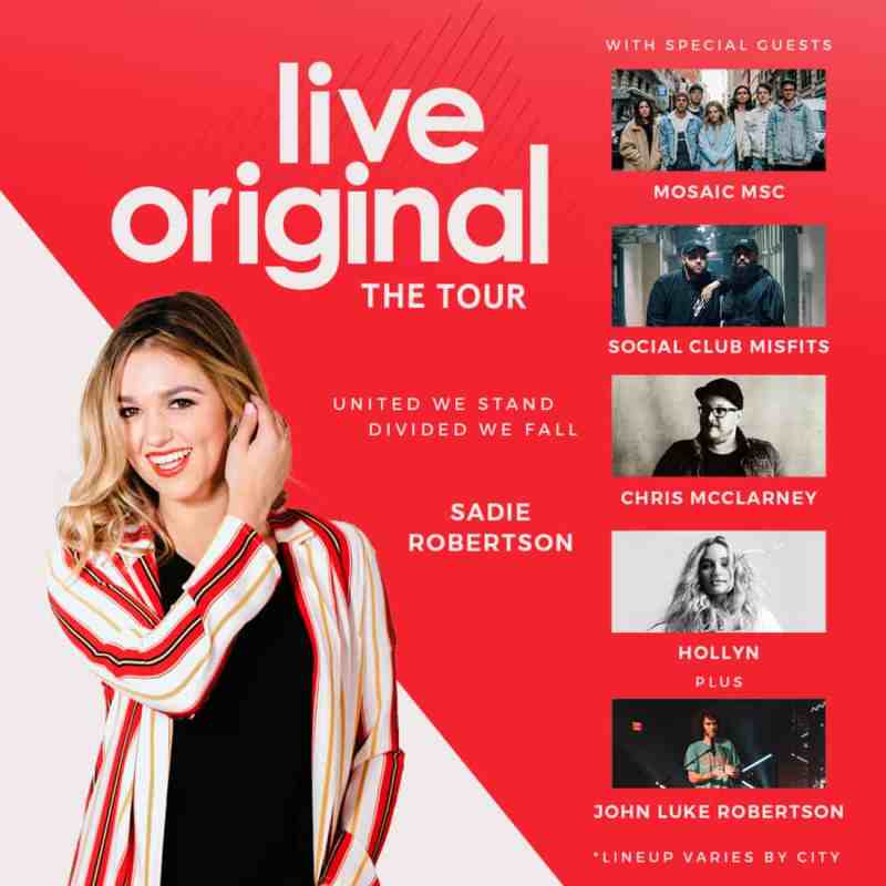 Sadie Robertson and Friends Gear Up For Third Annual Live Original Tour