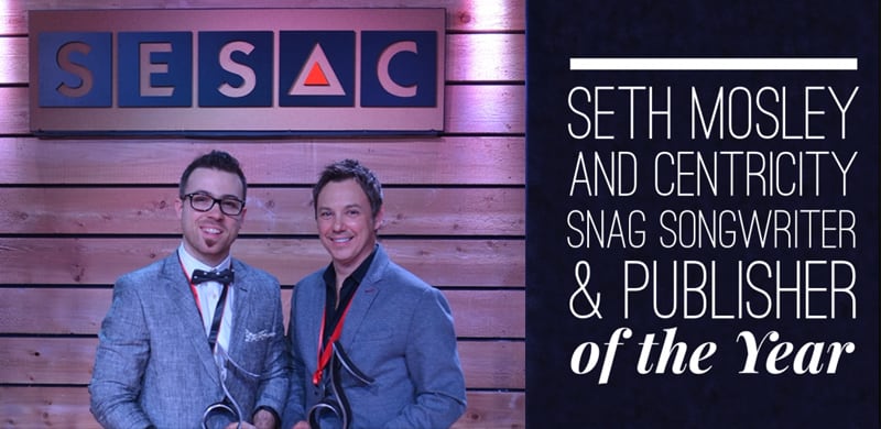 NEWS: Centricity Publishing Garners Top Honors at SESAC Christian Music Awards
