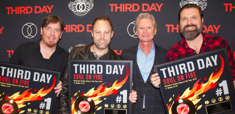 NEWS: THIRD DAY Receives “Soul On Fire” No. 1 Plaques