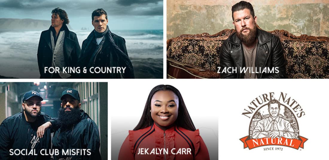 for KING & COUNTRY, Jekalyn Carr, Social Club Misfits and Zach Williams added to 49th Annual GMA Dove Awards, October 16th