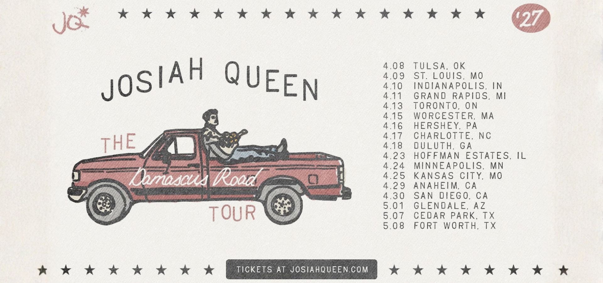 Josiah Queen Tour