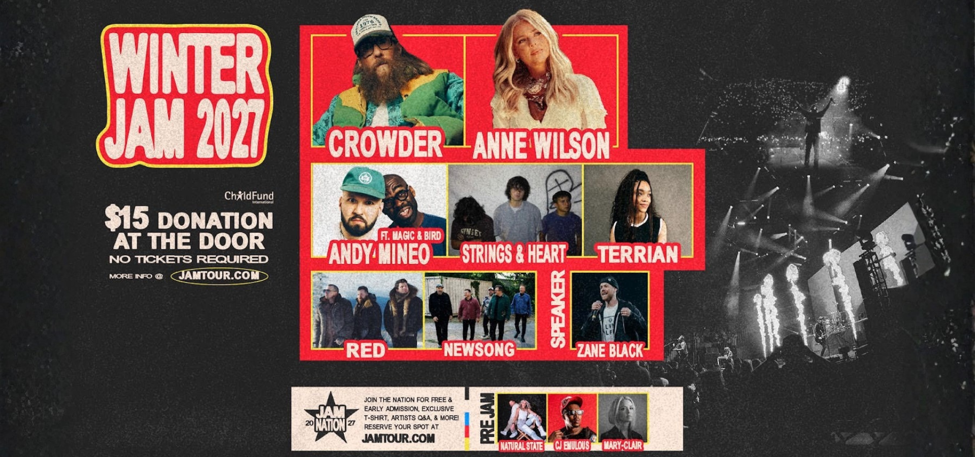 Winter Jam 2027 Brings Crowder, Anne Wilson, Andy Mineo & More to Arenas Nationwide