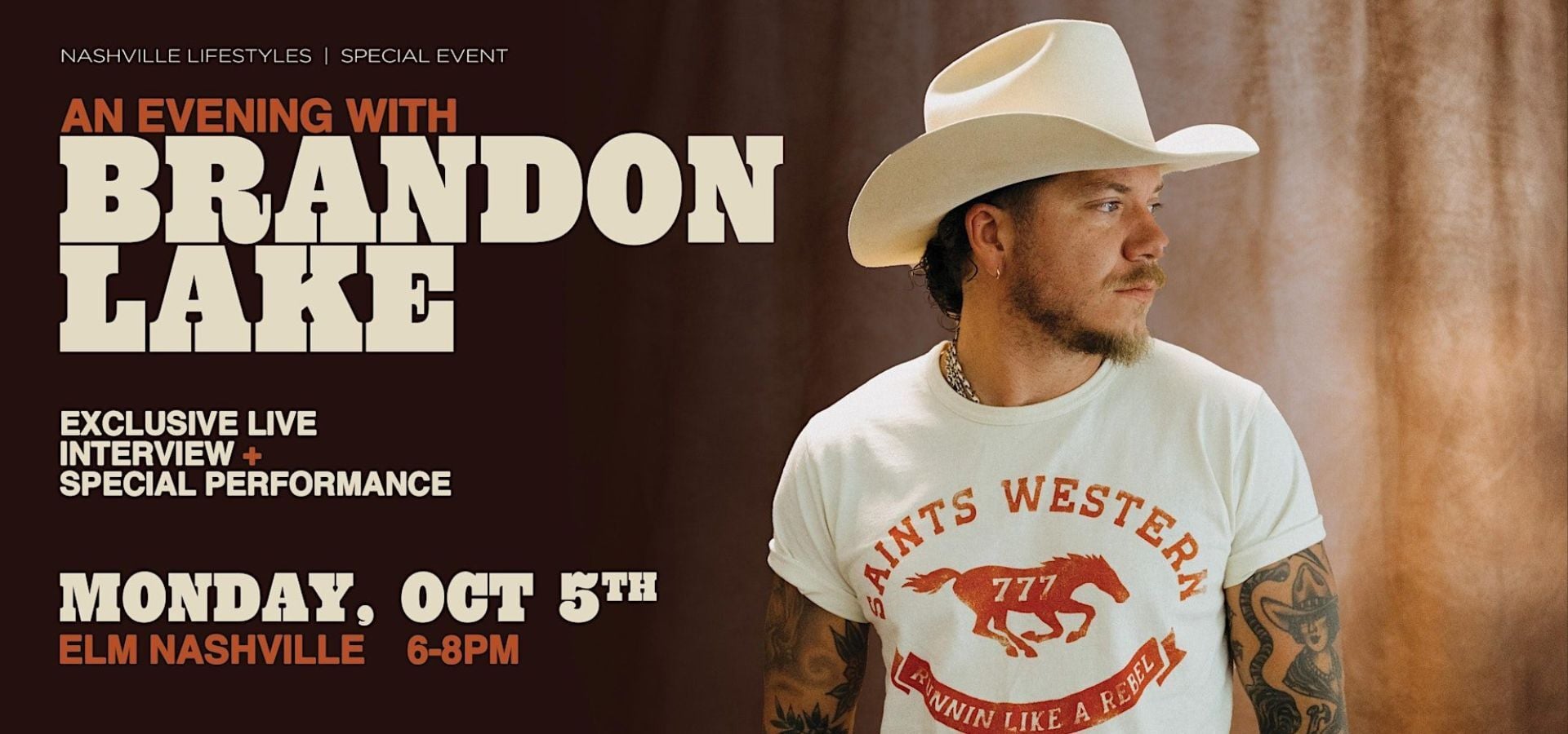 Brandon Lake on Nashville Lifestyles Cover, Announces Exclusive Event