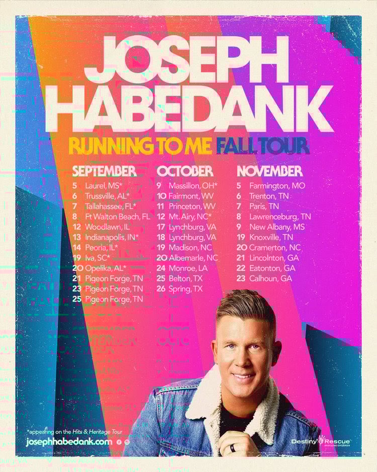 Joseph Habedank Announces Running To Me Fall Tour