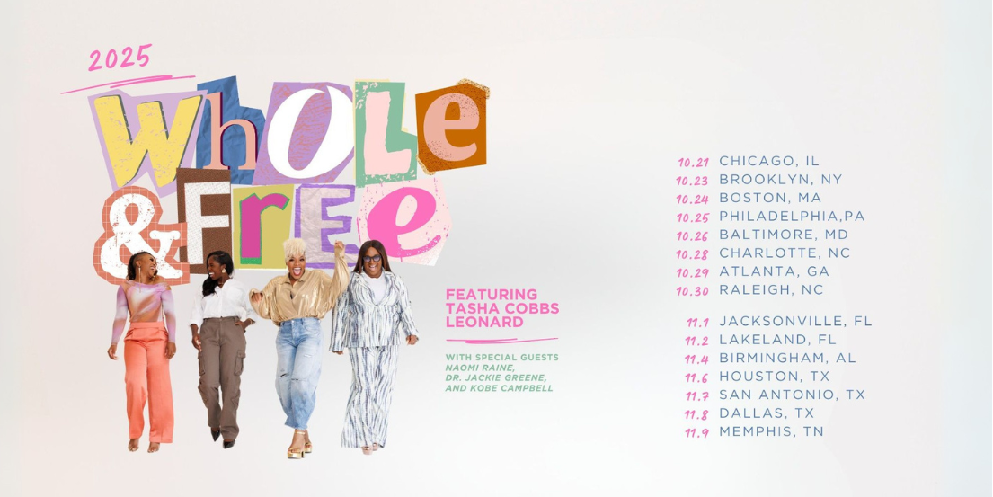 Tasha Cobbs Leonard Unveils Dates for ‘Whole and Free’ Tour