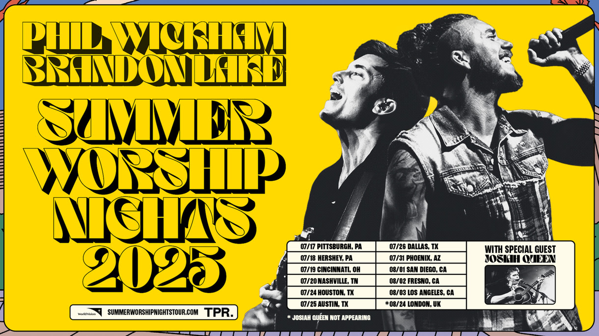 Phil Wickham & Brandon Lake Team Up For Summer Worship Nights Tour 2025 with Josiah Queen