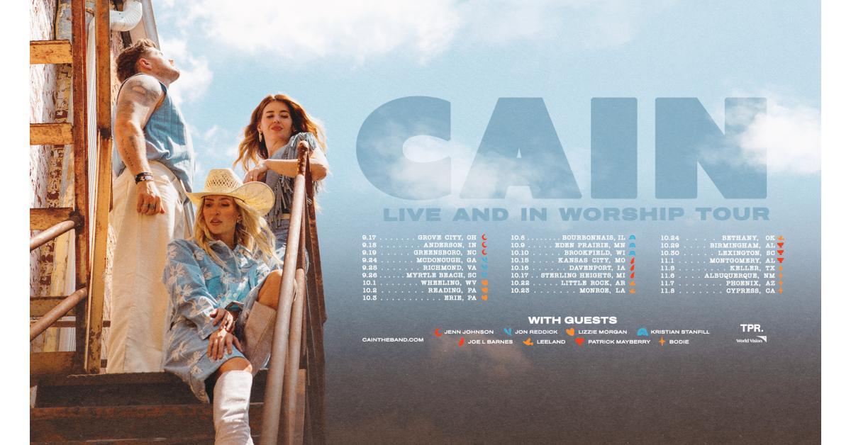 CAIN Announces Fall 2026 LIVE AND IN WORSHIP TOUR